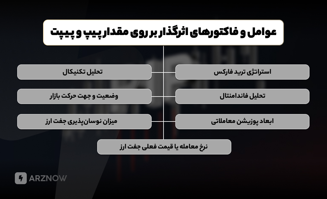 فاکتورهای تاثیرگذار بر پیپ و پیپت