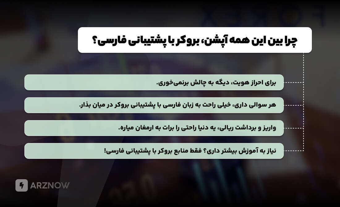 بروکر با پشتیبانی به زبان فارسی